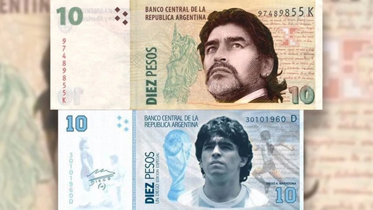 ¿Se imprimirá?: el nuevo presidente del Banco Central pidió un billete con la figura de Maradona