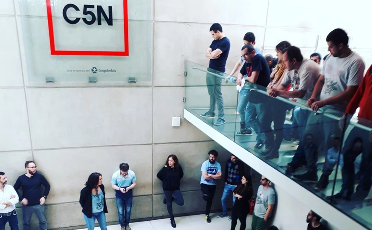 Por incumplimiento salarial, trabajadores de C5N interrumpieron la emisión en vivo del canal