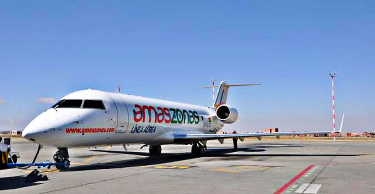 Amaszonas también se ajusta y da de baja los vuelos a Uruguay y Bolivia