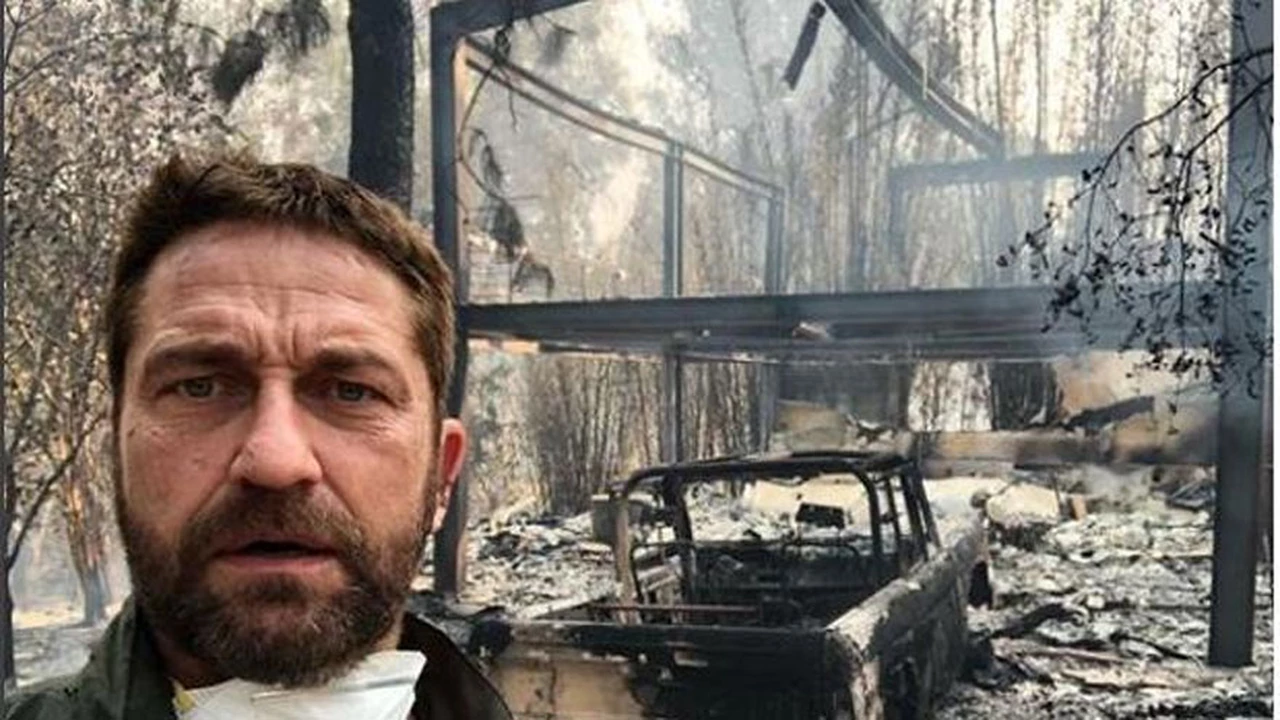 Así quedó la casa de Gerard Butler tras los devastadores incendios de California