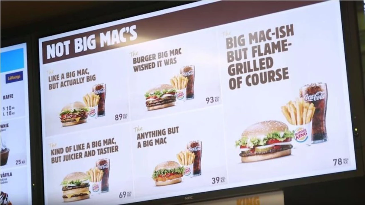 Video: McDonald's pierde su icónica marca Big Mac y Burger King se burla