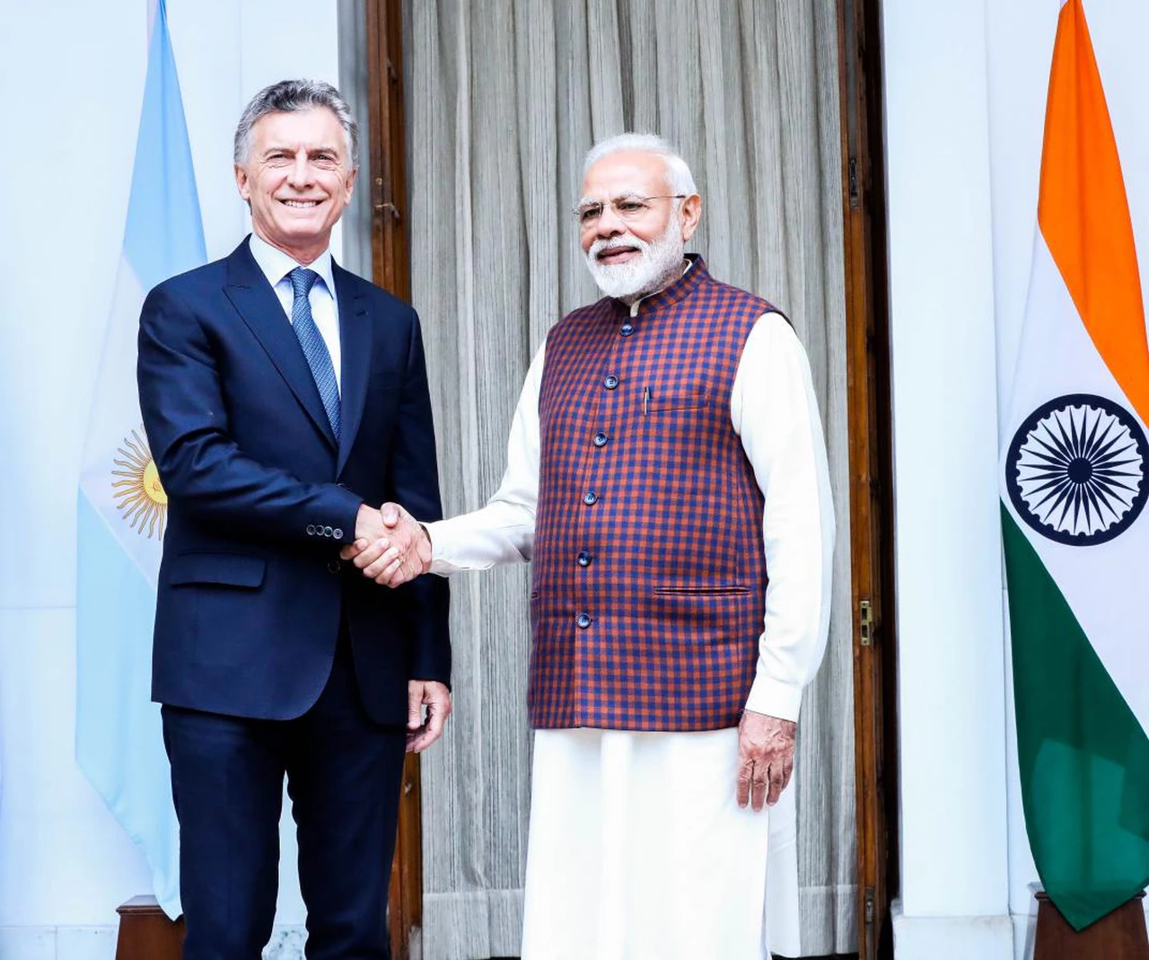 Macri en India: se reunió con el primer ministro Narendra Modi con una agenda de inversiones