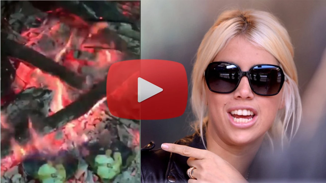 ¿Separados?: el video en el que Wanda Nara quema sus fotos con Mauro Icardi