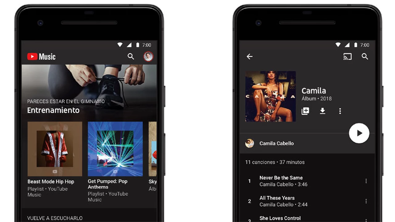 YouTube lanza sus versiones musicales y premium en la Argentina para competir con Spotify