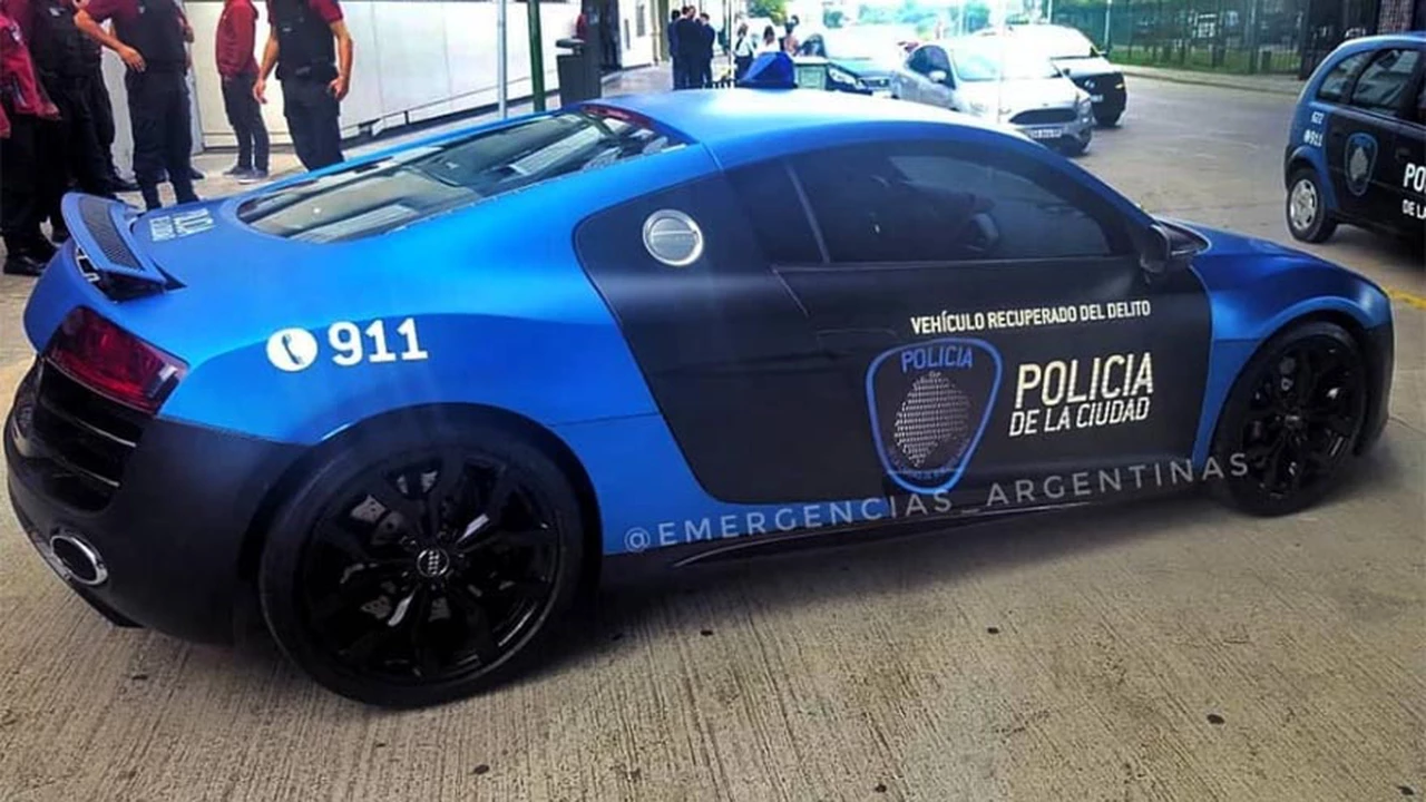 El Audi de los trompos en Palermo ya trabaja como patrullero para la Policía de la Ciudad