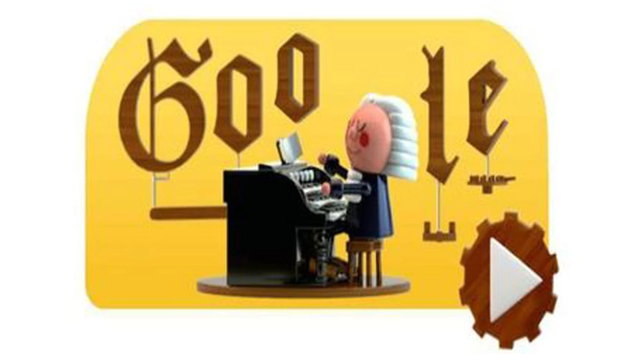 Google homenajea a Bach en su primer "doodle" con inteligencia artificial