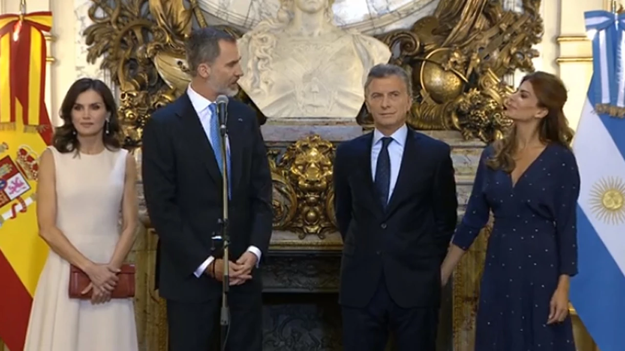 El rey de España respaldó a Macri: "Apoyamos todos los programas de reformas que están en marcha"