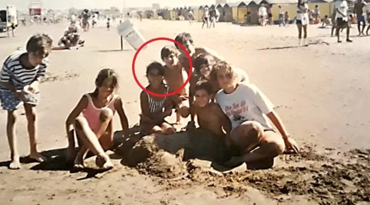 La foto inédita de Lionel Messi y Antonela Roccuzzo en Mar del Plata cuando eran niños