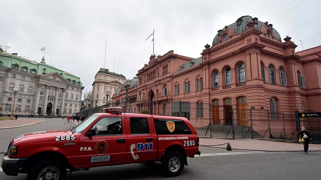 Por amenazas de bomba evacuaron la Casa Rosada y el anexo de Diputados
