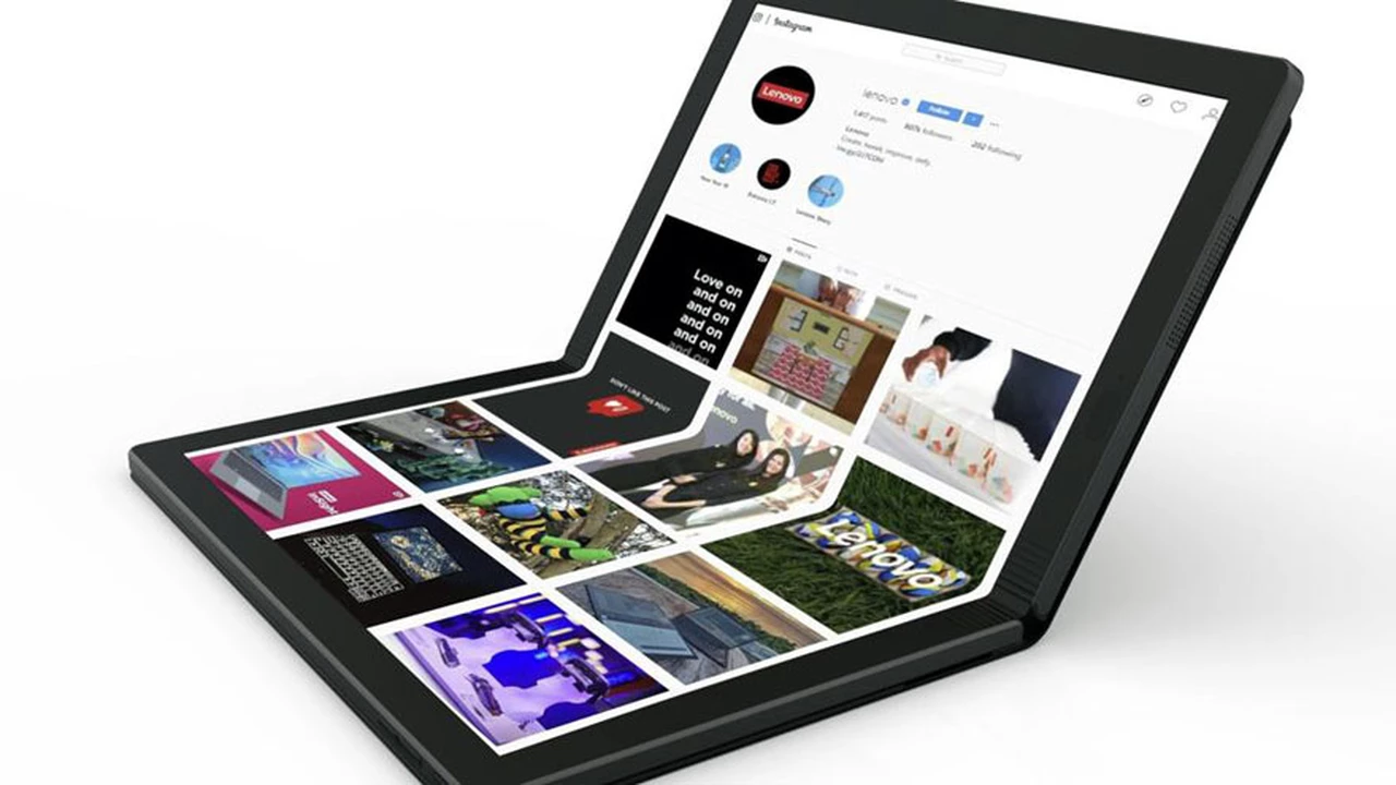 Lenovo anuncia la primera computadora portátil con pantalla flexible