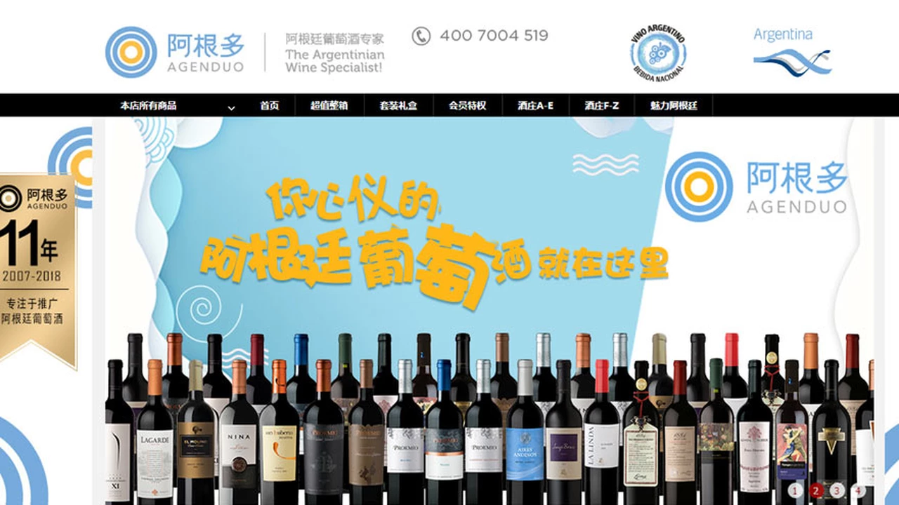 Más vinos argentinos en China: relanzan la tienda oficial en Alibaba