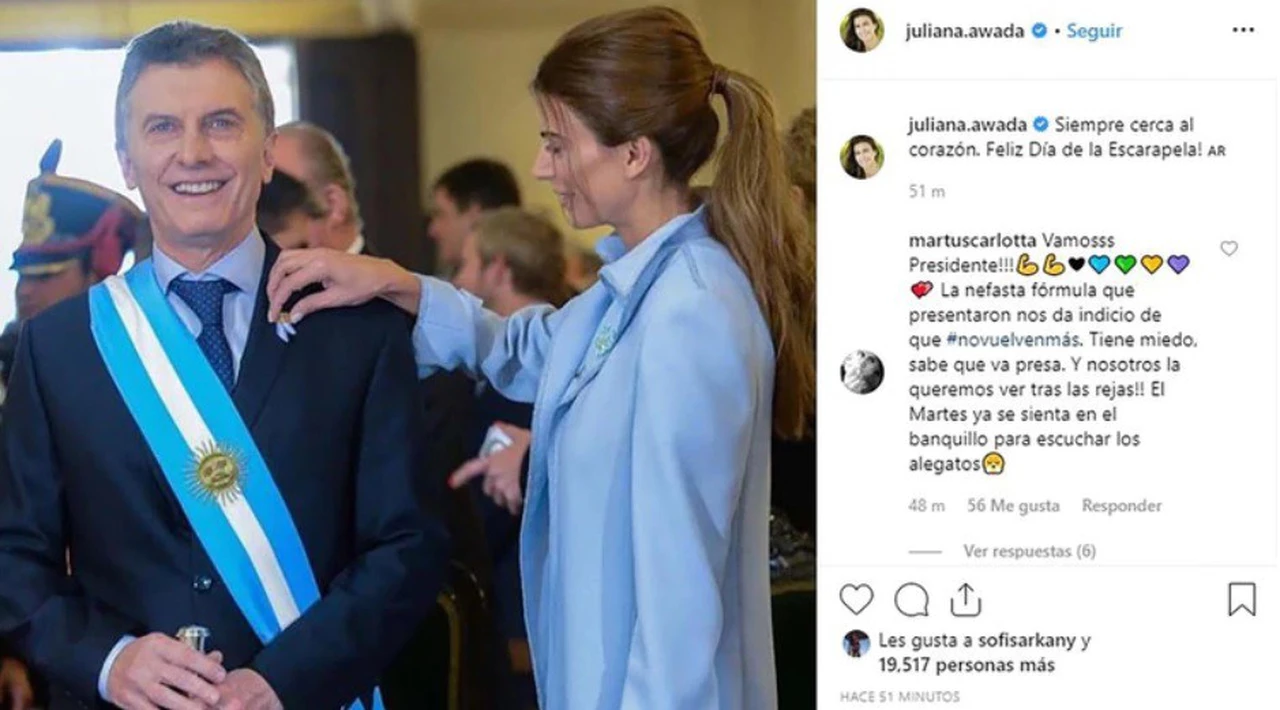 La foto que Juliana Awada subió a las redes sociales tras el anuncio de Cristina Kirchner