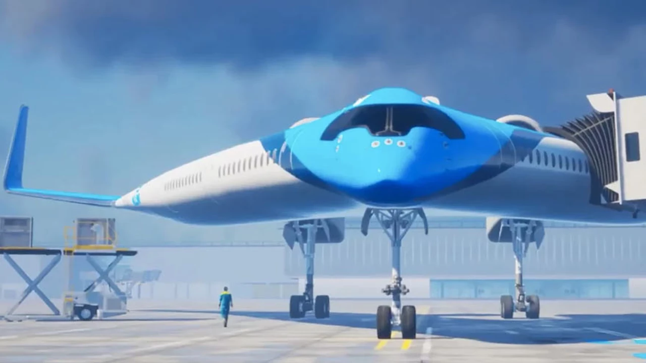 Así será el "Flying-V", el avión en el que los pasajeros viajarán en las alas