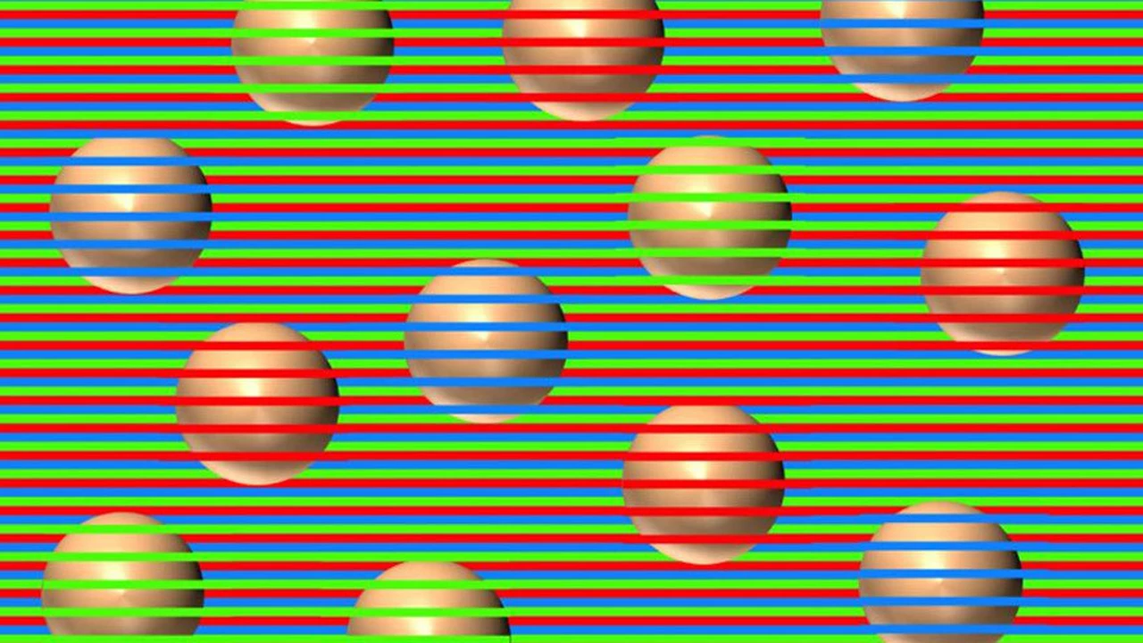 ¿De qué color son las esferas?: Una ilusión óptica que obliga al cerebro a "inventar" colores