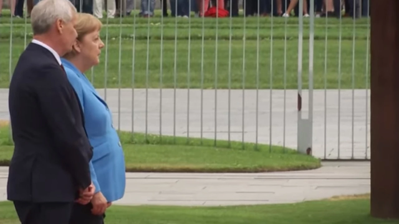 Video: Merkel volvió a temblar durante un acto y crece la preocupación
