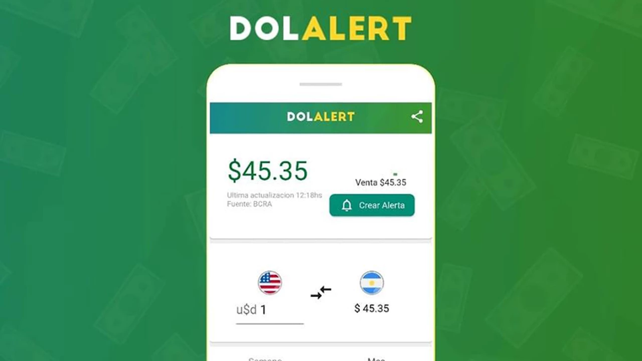 Lanzan una aplicación con alertas sobre el dólar