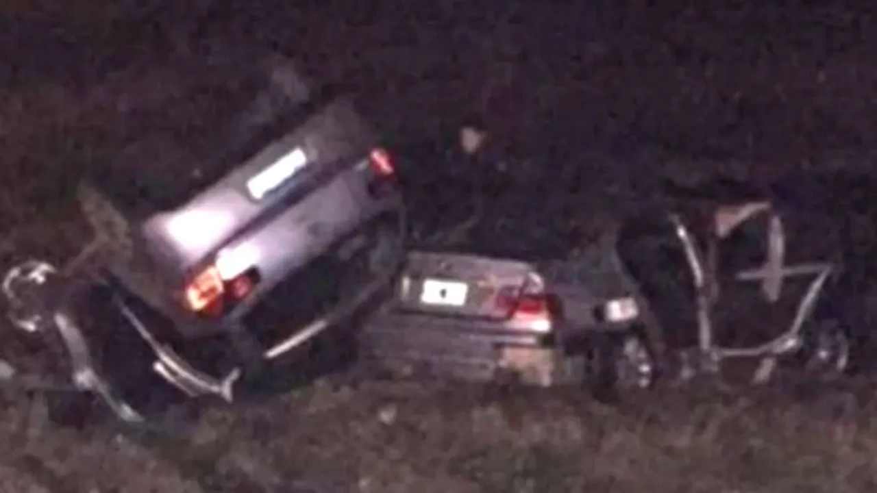 Minutos después de la tragedia, otro auto volcó y cayó encima del vehículo en el que murió Jorge Cortés