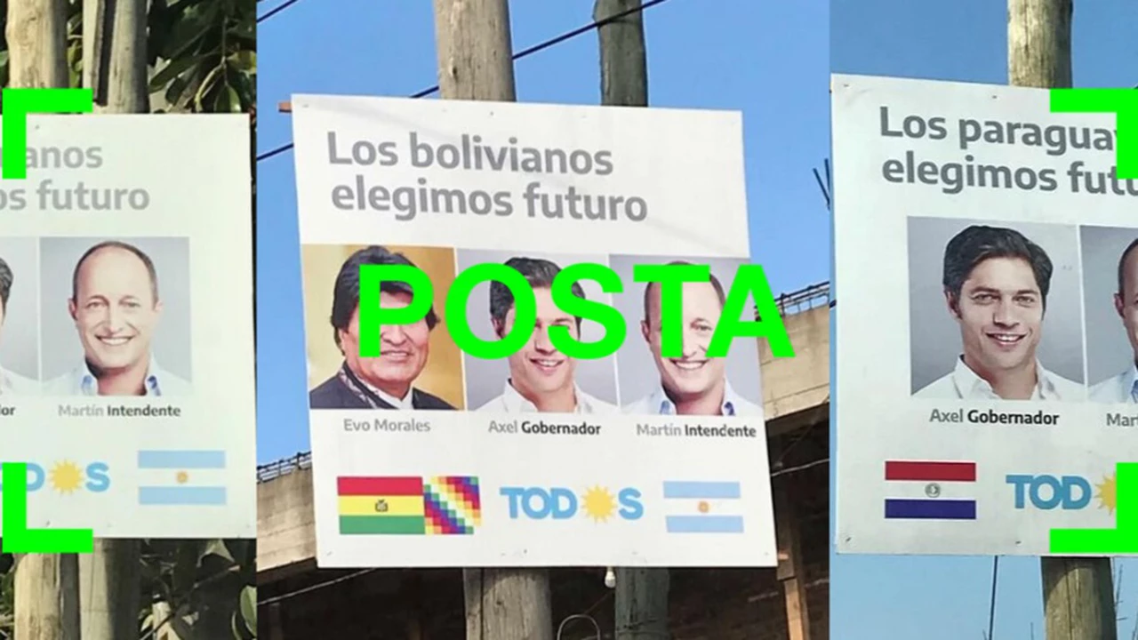 Son verdaderos los carteles de campaña del Frente de Todos para comunidades extranjeras en Lomas de Zamora