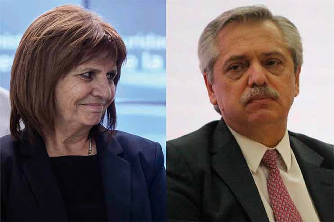 Polémica entre Alberto Fernández y Patricia Bullrich por el protocolo de uso de armas de fuego