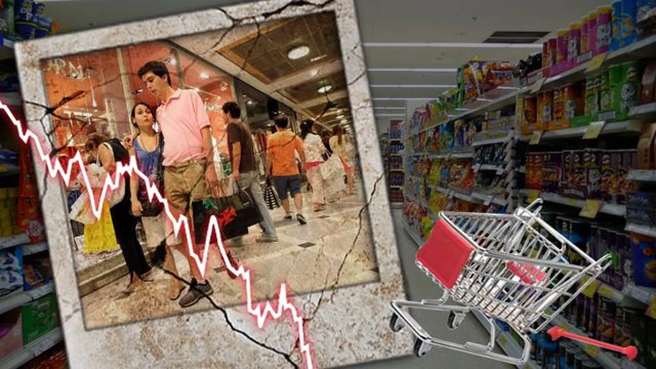 El consumo sigue en baja: ventas en supermercados y shoppings acumulan quince meses de caídas
