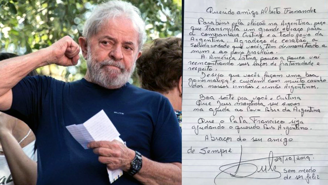 "Querido amigo": la carta de Lula da Silva a Alberto Fernández desde la cárcel