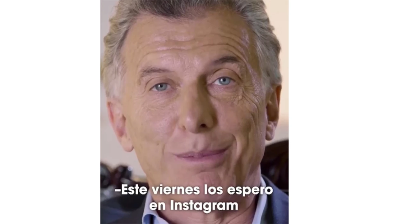 Macri comienza a despedirse e invita a una charla "divertida y constructiva" en un Live de Instagram