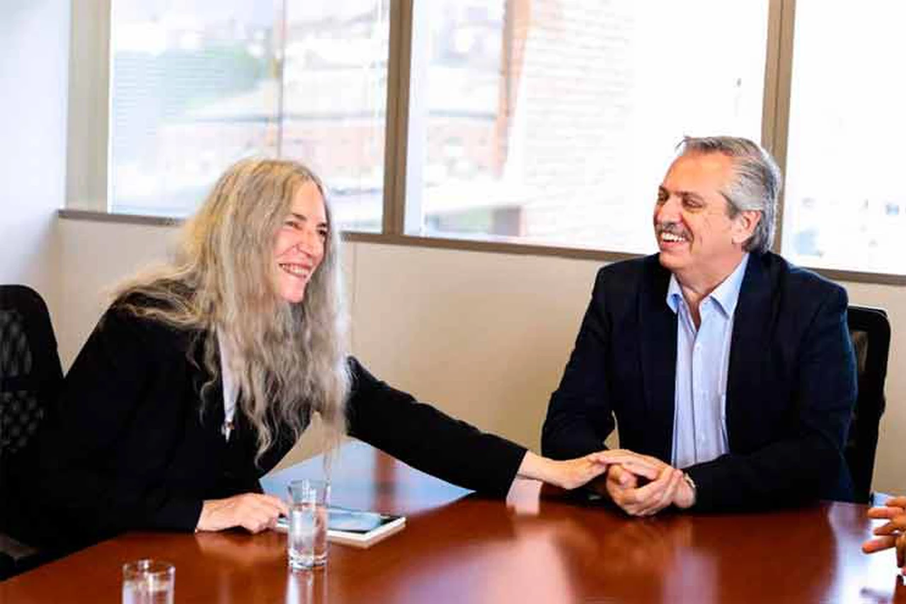 Alberto Fernández recibió a la cantante Patti Smith y hablaron del medio ambiente