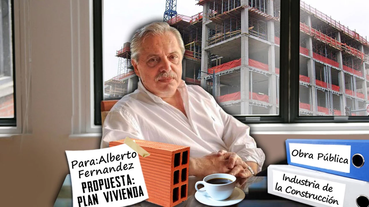 Constructoras llevan a Alberto un plan de 40 mil viviendas con financiación estatal