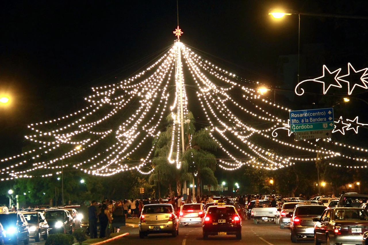 OSDEPYM participa del "Encendido del árbol navideño" en Paseo Pellegrini, Rosario