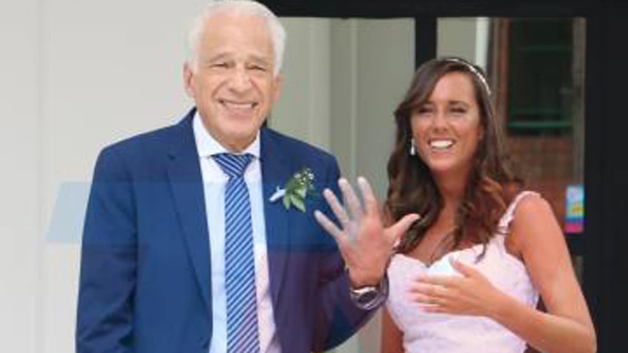Las fotos del casamiento de Cormillot con Estefanía Pasquini, su novia 48 años más joven