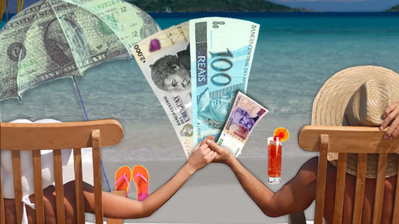 Efecto "dólar turista" en verano: esto costará veranear en Brasil y Uruguay tras el recargo del 30%