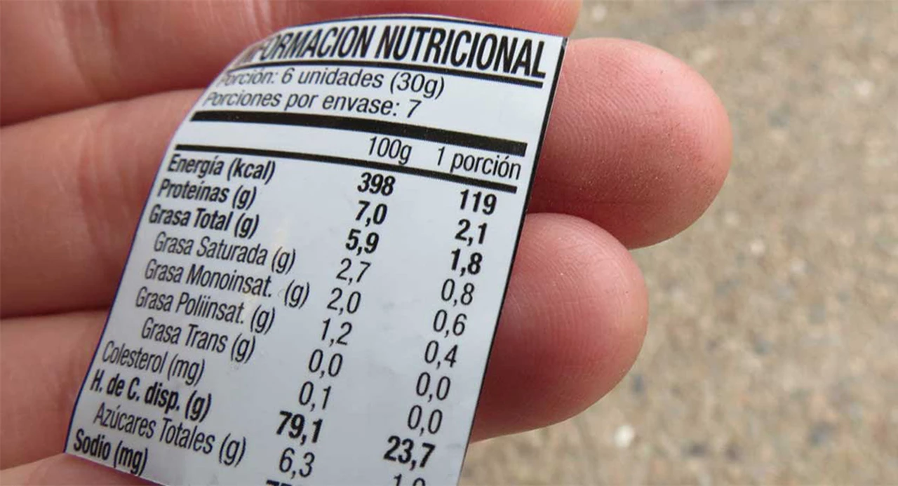 Cómo son las etiquetas que advierten de los altos niveles de azúcar, grasas y sodio