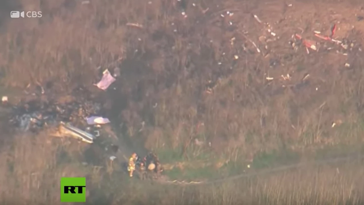 Video: el lugar del accidente donde murió Kobe Bryant y cómo quedó el helicóptero que se estrelló