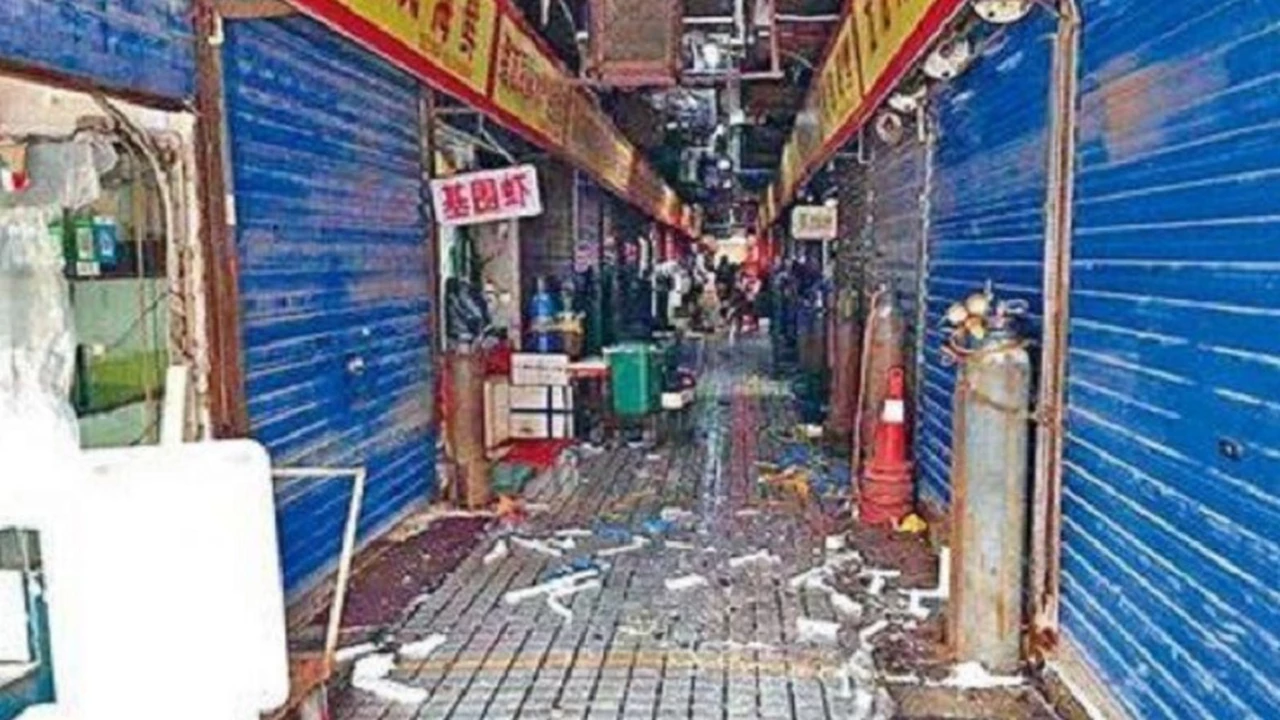 Se conocieron las impresionantes fotos del mercado ilegal de Wuhan donde se originó el coronavirus