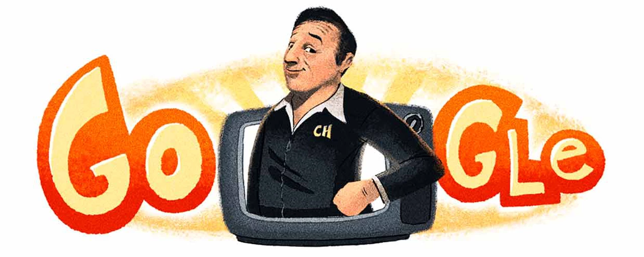Google celebra los 91 años del nacimiento de Roberto Gómez Bolaños con un doodle de Chespirito