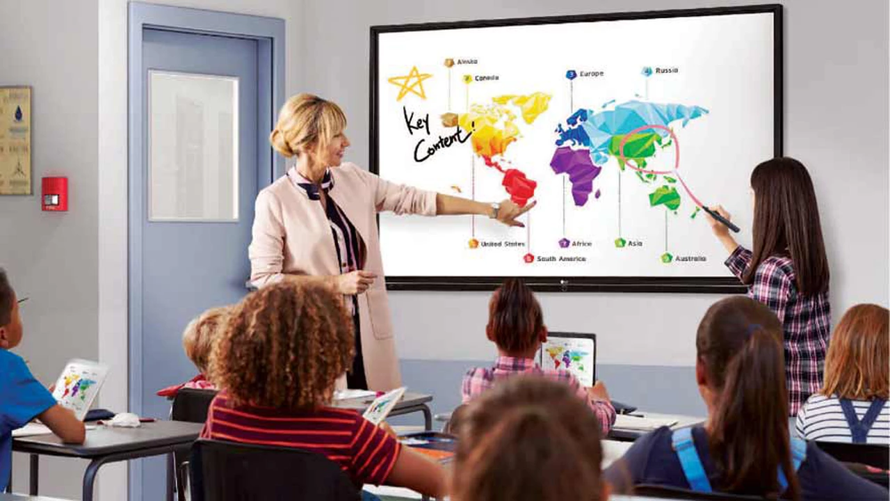 LG trae a la Argentina una pantalla interactiva para transformar la educación