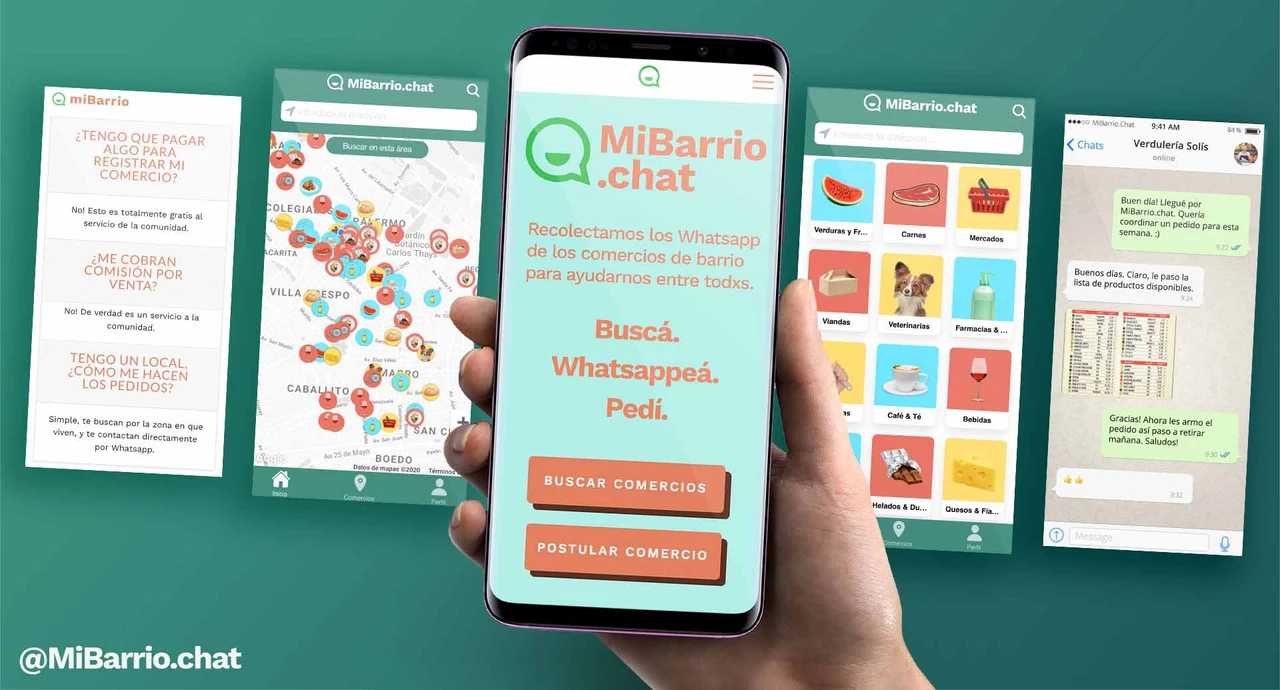 Ventas por Whatsapp en tiempos de pandemia: Mibarrio.chat ya suma a más de 7.000 comercios en todo el país