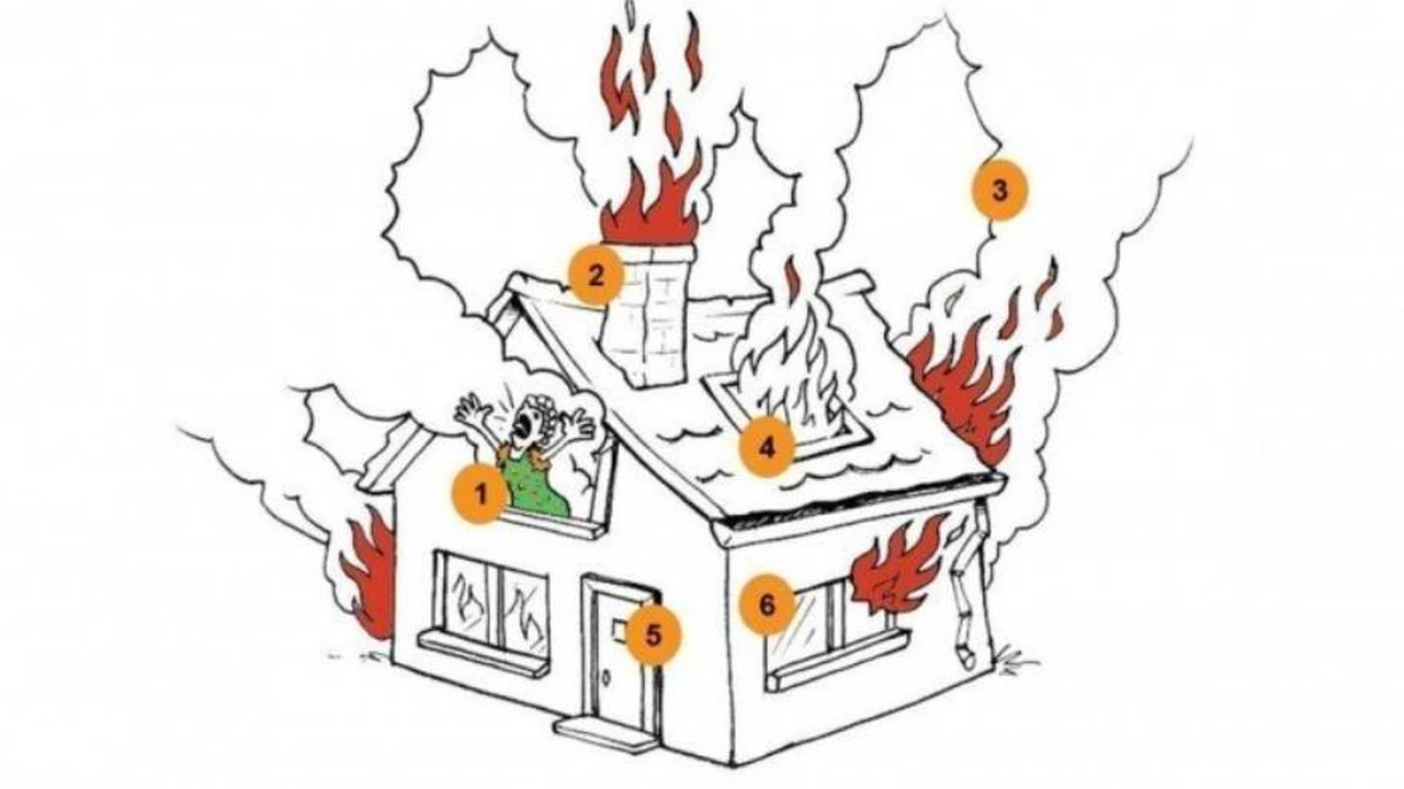 El test de la casa en llamas: lo que elijas puede decir mucho de tu personalidad