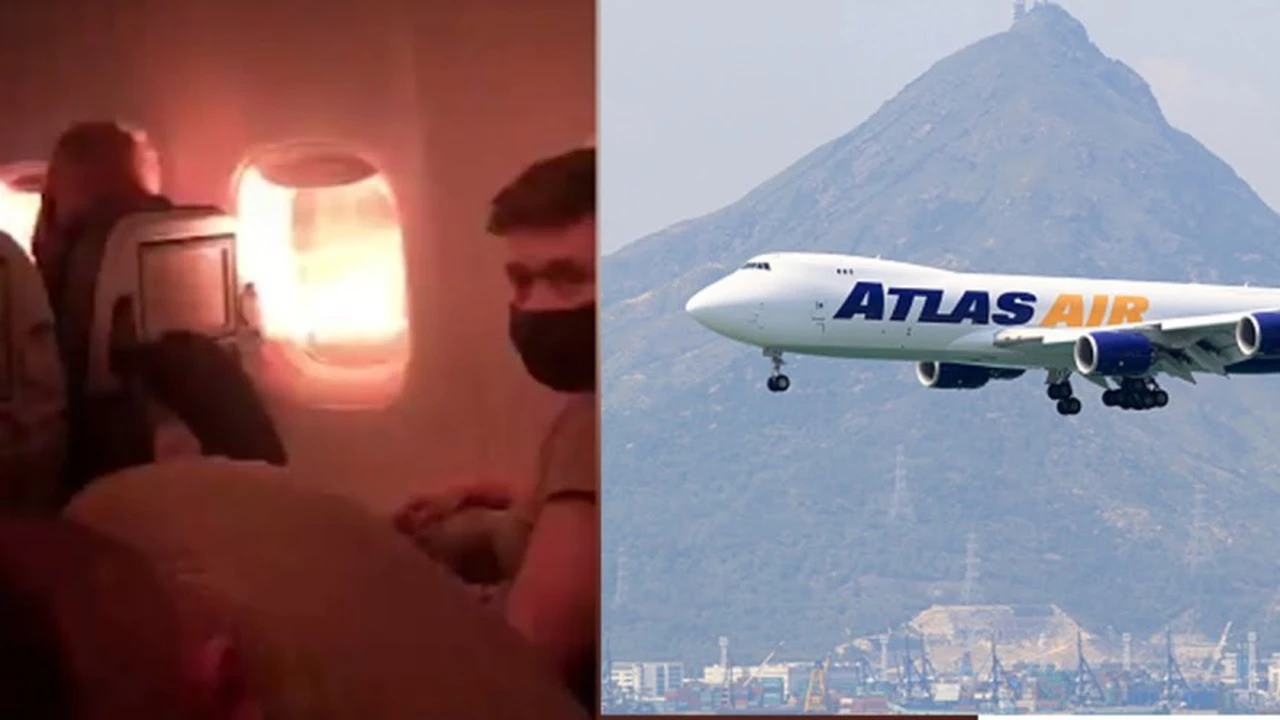 Video: aterrador incendio en pleno vuelo con 212 pasajeros a bordo