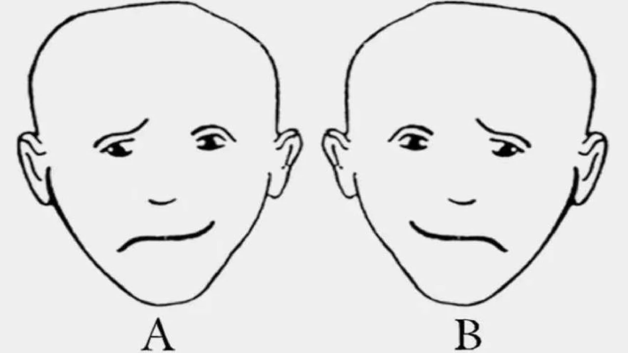 Para vos, ¿qué cara está más feliz?: el test psicológico que revela cuál es tu lado "fuerte" del cerebro