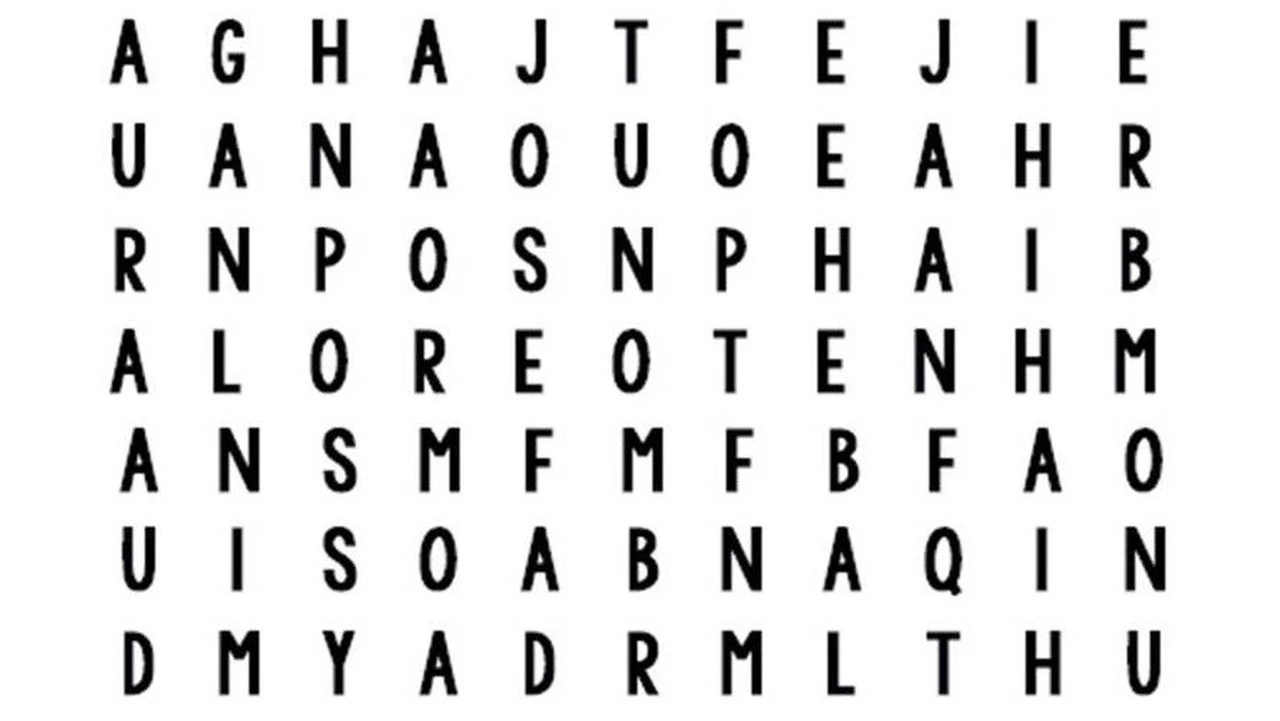 Reto viral: ¿podrás encontrar cuatro nombres de personas en esta sopa de letras?