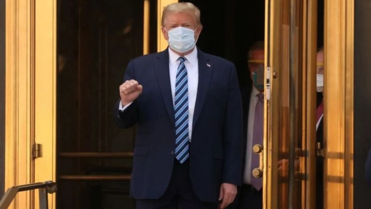 Trump, provocador: "Que no los asuste el Covid", dijo desde la Casa Blanca, tras dejar el hospital