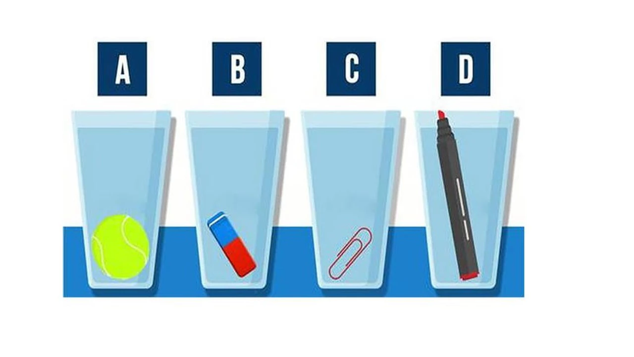 ¿Cuál de los vasos contiene más líquido?, el test viral que te va a volar la cabeza