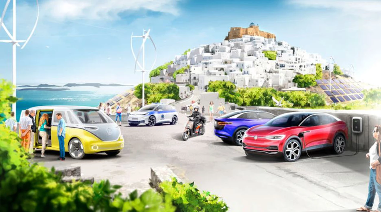 No es ciencia ficción: así es la "Isla Volkswagen", el "paraíso" verde y autosuficiente que desarrolla la automotriz en Grecia
