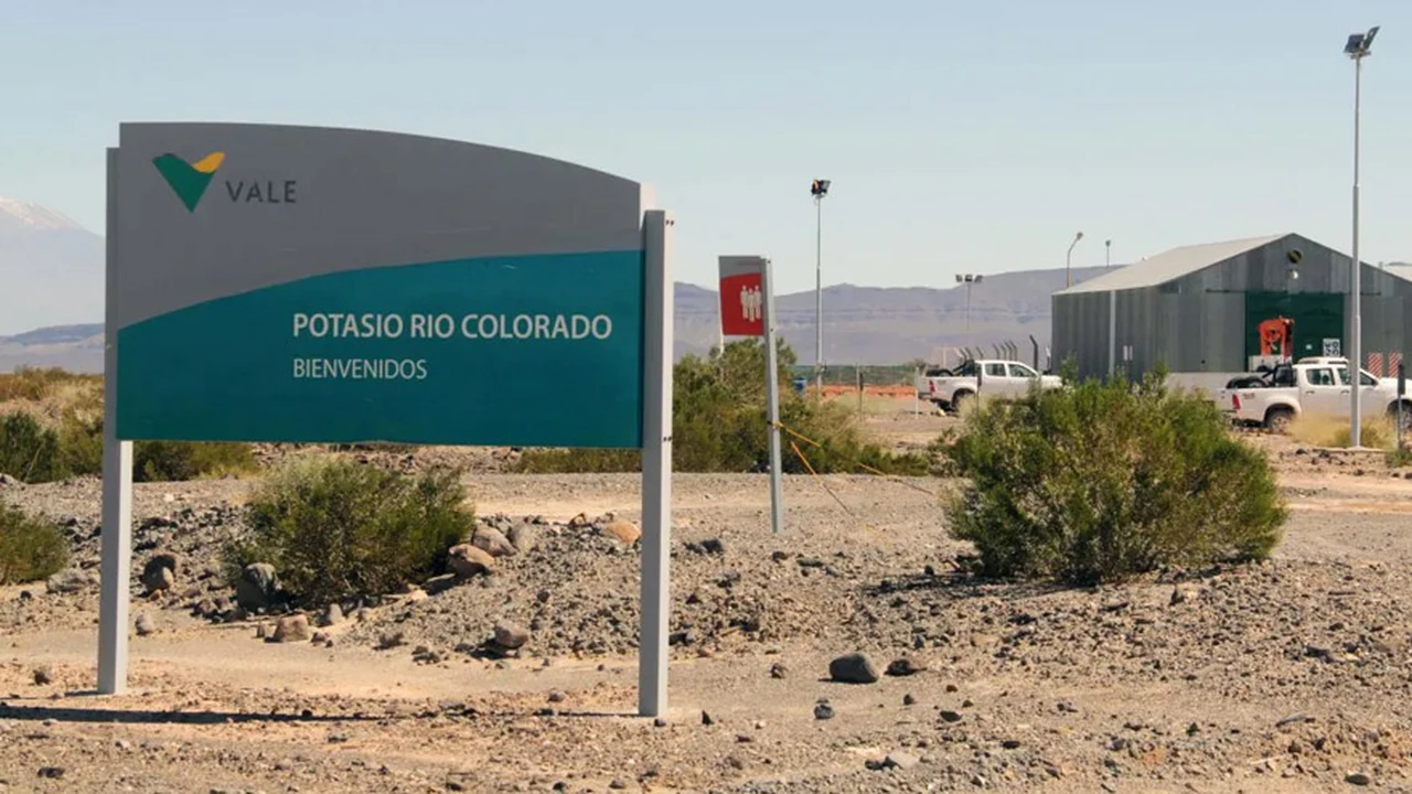 La minera Vale transfirió la mina de potasio Río Colorado al Gobierno de Mendoza