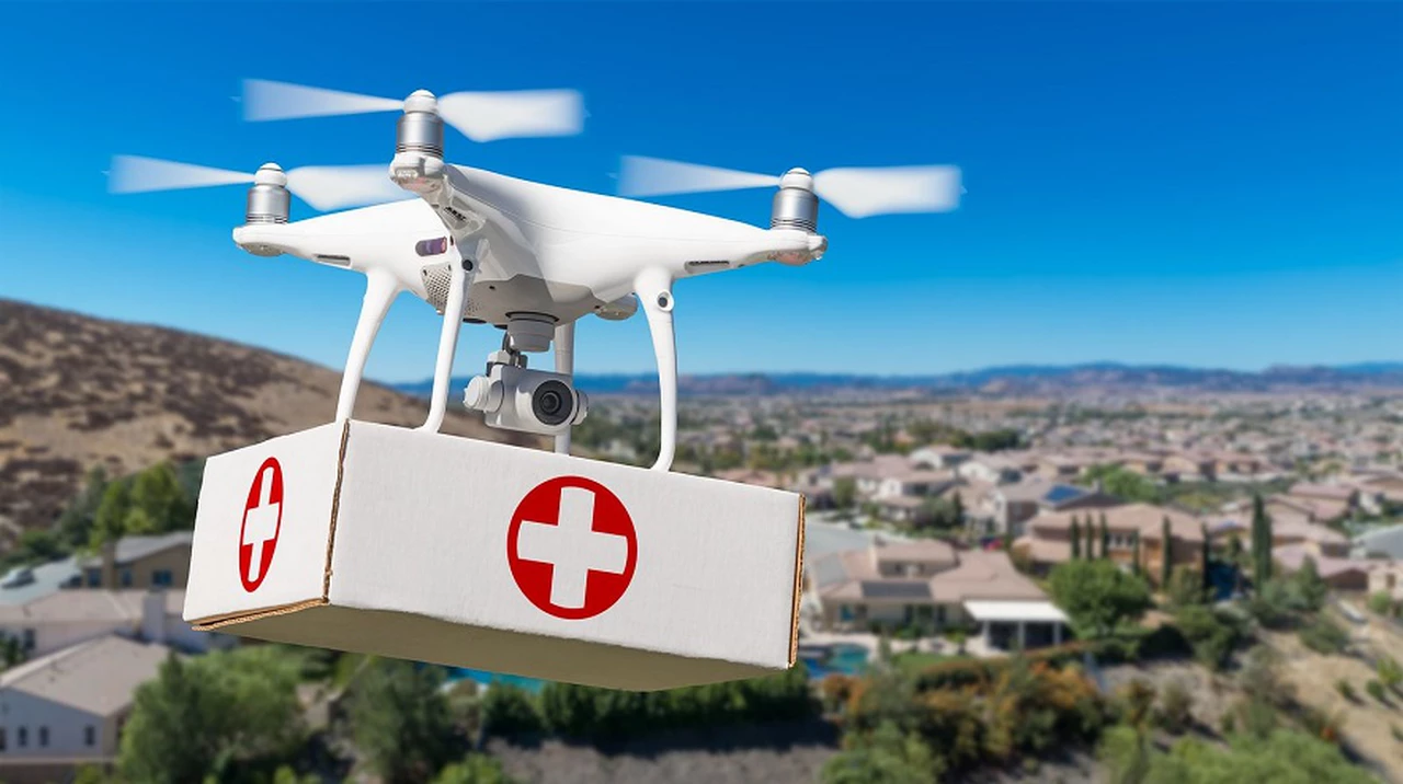 Aumenta el uso de drones para la entrega de medicamentos en zonas remotas