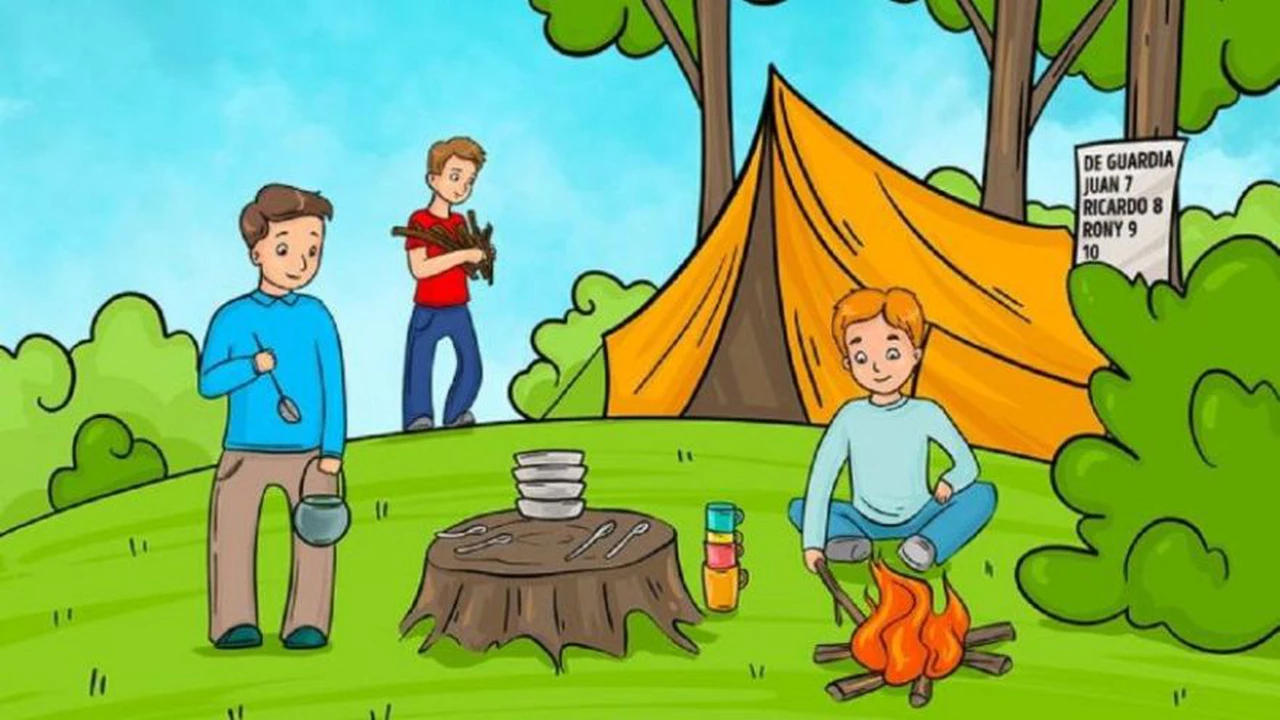 Imposible acertijo visual del camping: sólo 1 de cada 5 personas lo resuelve