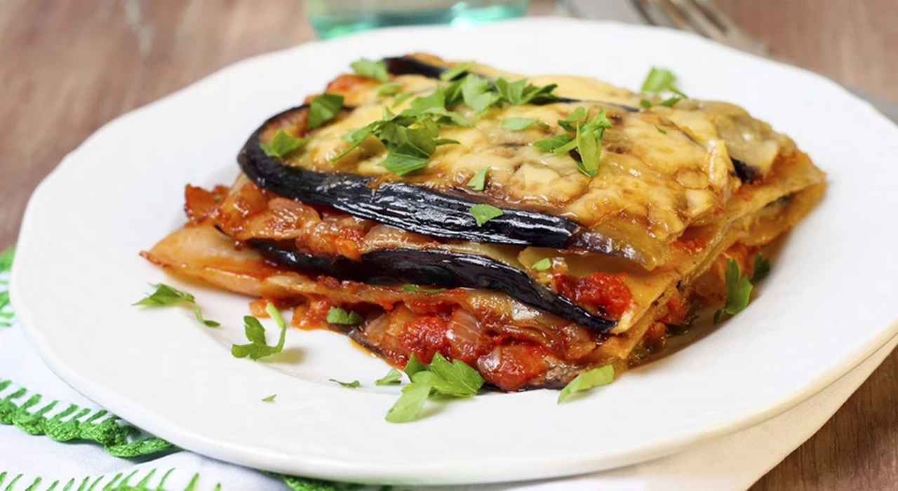 Recetas vegetarianas y muy fáciles: hoy, lasagna de verduras con berenjenas