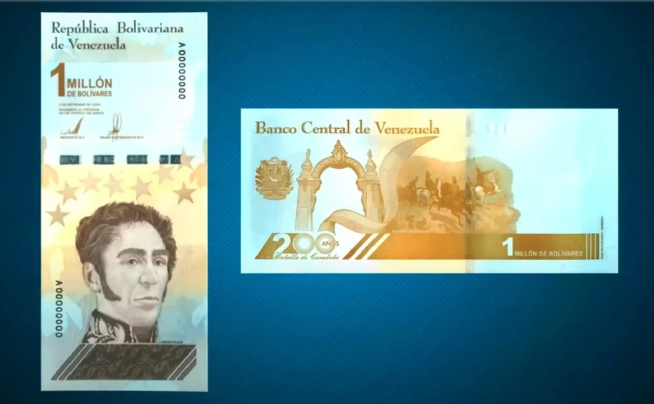 Venezuela lanzó el billete de un millón de bolívares: la irrisoria comparación con el dólar