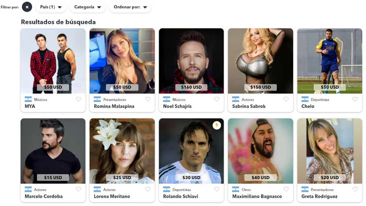 Esta aplicación vende en dólares saludos de famosos argentinos: ¿quiénes son y cuánto cobran?